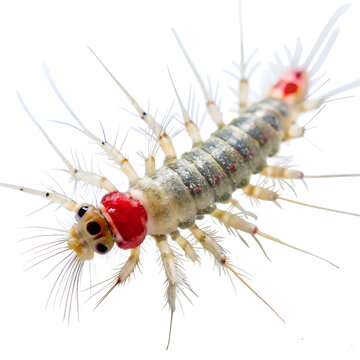 Phantom midge larva isolated on transparent background 