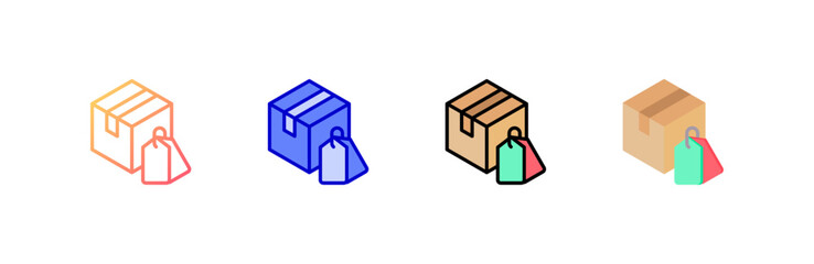 Product  Icon set multiple style collection