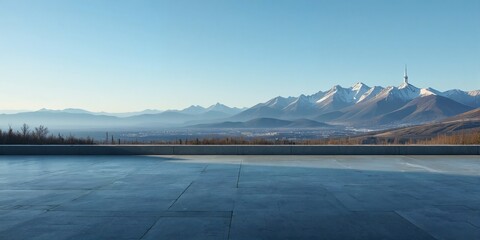 lake and mountains