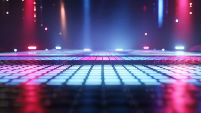 スポットライトで照らされたステージ