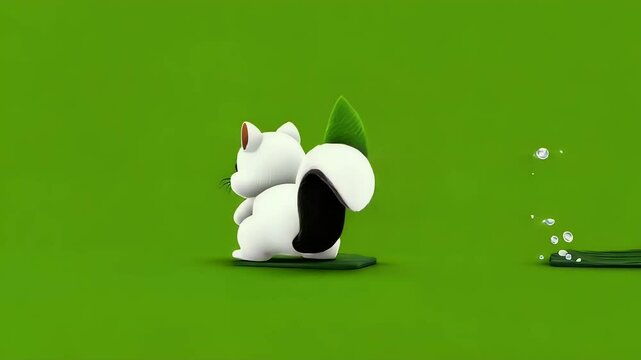 Cute cartoon squirrel illustration