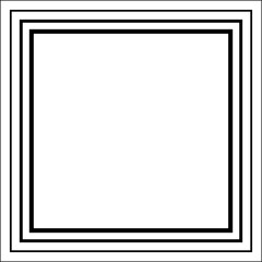 Dynamic square line. Geometric elements logo, icon