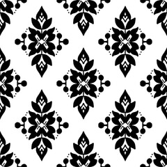 pattern batik flower damask ethnic boho ikat texture tribal geometric background