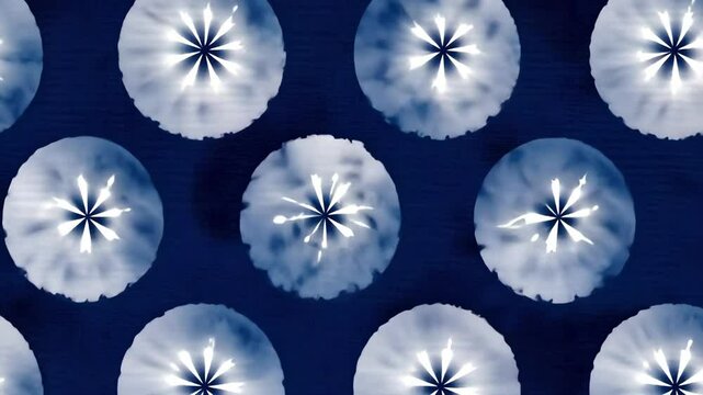 Abstract indigo shibori pattern, tie dye textile. Seamless indigo tie dye design, textile background, fabric pattern, batik wallpaper.