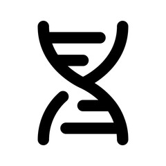 Dna icon for mobile concept and web design on white background