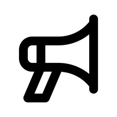 Megaphone icon Loudspeaker Symbol. for mobile concept and web design. vector illustration on white background