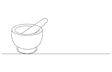 pestle one Continuous line drawing