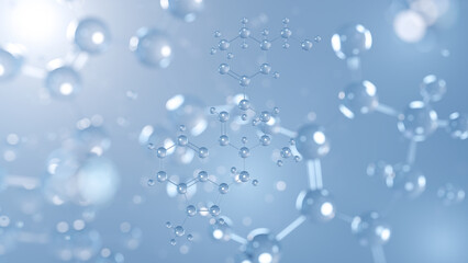 methysergide molecular structure 3d, antimigraine drugs structural chemical formula view from a microscope