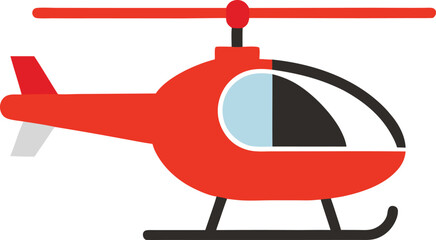 vector illustration of a helicopter