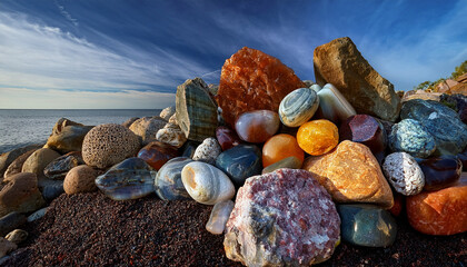 diverse geological specimens a visual compendium of earth s mineral abundance