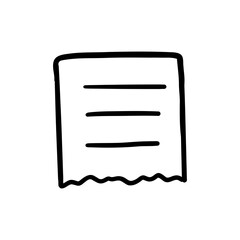 Fototapeta premium document or note icon