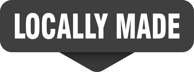 locally made sticker. locally made sign on transparent background