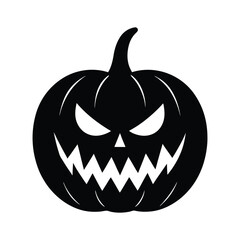 Pumpkin Halloween Vector Silhouette