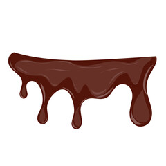 Melted chocolate illustration design