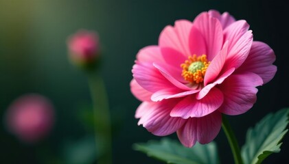 Intricate details of a pink ranunculus blossom, beautiful, pretty