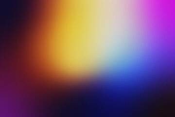 Abstract dreamy noise gradient background in vibrant fusion of pink yellow and blue hues creates a...