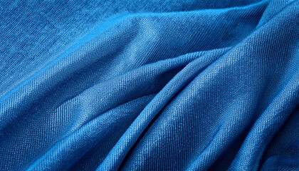 blue texture of fine weave fabric