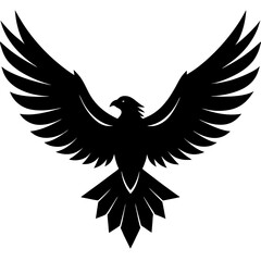 Obraz premium eagle with wings white background