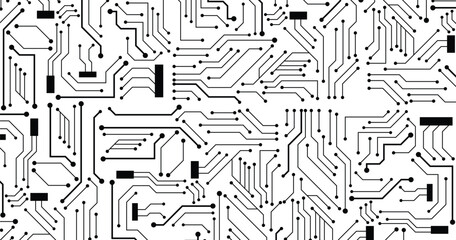 Circuit board background. Vector electronic background. 