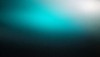 Obraz premium dark grainy banner background white teal black color gradient abstract
