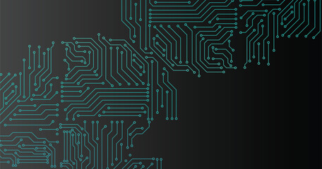 Circuit board background. Vector electronic background. 