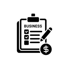 Business plan icon, Business strategy sign, analysis, statistics icon