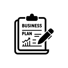Fototapeta premium Business plan icon, Business strategy sign, analysis, statistics icon