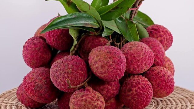 Pile of Sweet Lychee. Zoom out.