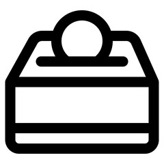 Infaq icon with line and simple style