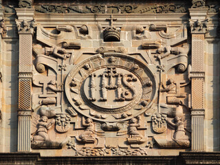 Ornate Stone Carving Detail