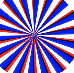 Blue and Red Radial Burst on Transparent Backdrop A Vibrant Graphic Element for Dynamic Designs and Eye Catching Visuals with a Modern Twist