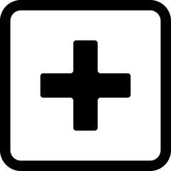 Obraz premium cross icon vector illustration