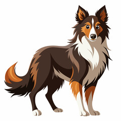 Fototapeta premium Yorkshire Terrier Drawing – Elegant Toy Puppy Vector Art