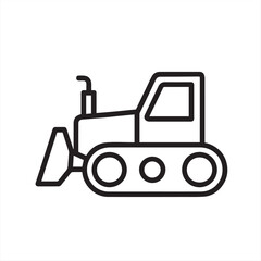 tractor isolated on white