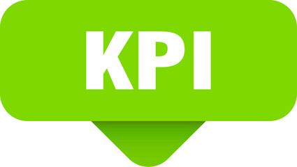 kpi sticker. kpi sign on transparent background