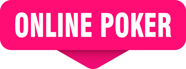 online poker sticker. online poker sign on transparent background