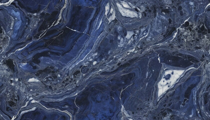 Rich indigo and violet hues blend seamlessly in a captivating marble texture, showcasing swirling patterns that mesmerize with their natural artistry and elegance Generative AI