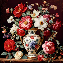 vase with flowers