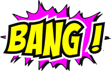 Cartoon comic sign burst clouds. Speech bubble, Bang sign expression and pop art text frames. Comics mem expressions speech, superhero book Bang label. Isolated vector symbols set