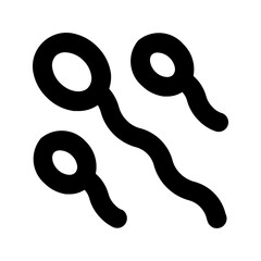 Sperm cells icon. spermatozoon flat vector icon for apps and websites. vector illustration