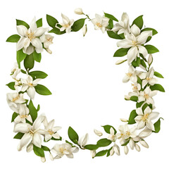 Naklejka premium Colorful Floral Frame with a Simple Unique Touch 