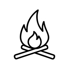 fire icon vector illustration