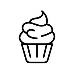 cupcake with ice cream