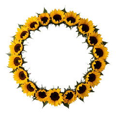 Colorful Floral Frame with a Simple Unique Touch
