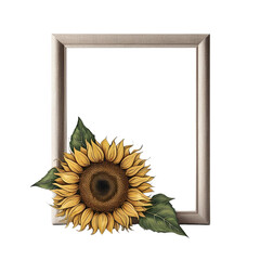 Colorful Floral Frame with a Simple Unique Touch
