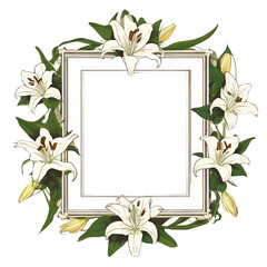 Colorful Floral Frame with a Simple Unique Touch
