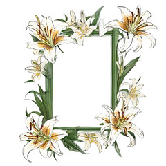 Colorful Floral Frame with a Simple Unique Touch
