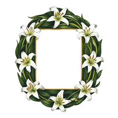 Colorful Floral Frame with a Simple Unique Touch
