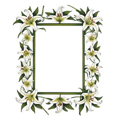 Colorful Floral Frame with a Simple Unique Touch
