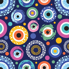 Polka dot. Vector kids seamless colorful pattern. Confetti.   Can be used in textile industry, paper, background, scrapbooking. 
